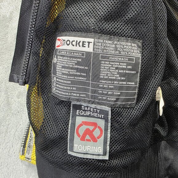 Joe Rocket Jacket Womens Medium Yellow Black Ballistic Series Mesh Motorcycle - Picture 5 of 13